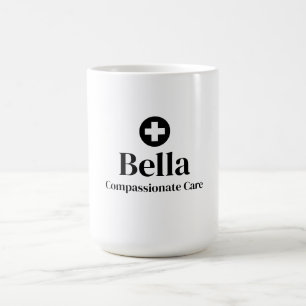 Gepersonaliseerde verpleegkundige naam koffiemok