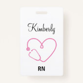 Gepersonaliseerde verpleegkundige naam RN LPN Doct Badge (Voorkant)