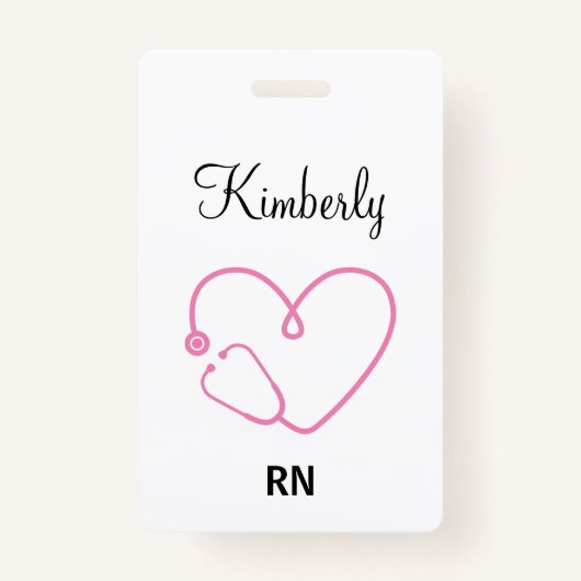Gepersonaliseerde verpleegkundige naam RN LPN Doct Badge (Voorkant)