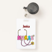 Gepersonaliseerde verpleegkundige naam RN LPN Doct Badge (Voorkant met intrekbare)