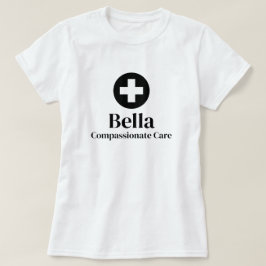 Gepersonaliseerde verpleegkundige naam t-shirt