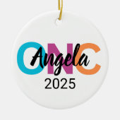Gepersonaliseerde Verpleegkundige Ornament 2025, C (Voorkant)