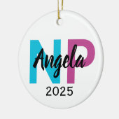 Gepersonaliseerde Verpleegkundige Ornament 2025, C (Links)