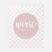 Gepersonaliseerde Verpleegkundige RN afstuderen El Fleece Deken (Voorkant)