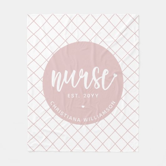 Gepersonaliseerde Verpleegkundige RN afstuderen El Fleece Deken (Voorkant)