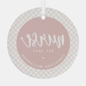 Gepersonaliseerde Verpleegkundige RN afstuderen El Glas Ornament (Achterkant)