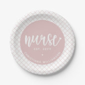 Gepersonaliseerde Verpleegkundige RN afstuderen El Papieren Bordje (Voorkant)