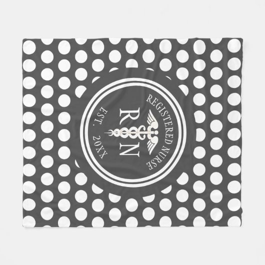 Gepersonaliseerde verpleegkundige RN Medische Cadu Fleece Deken (Voorkant (Horizontaal))