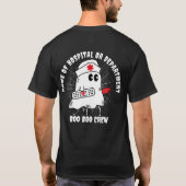 Gepersonaliseerde verpleegster Boo Boo Crew Matchi T-shirt (Achterkant)