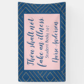 Gepersonaliseerde verpleegster; Gij zult geen ziek Spandoek (Verticaal)