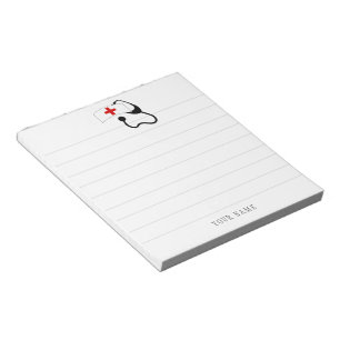 Gepersonaliseerde verpleegster Stethoscoop White M Notitieblok