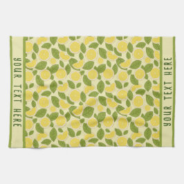 Gepersonaliseerde verse citroen theedoek