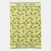 Gepersonaliseerde verse citroen theedoek (Verticaal)