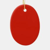 Gepersonaliseerde versierde typografienaam keramisch ornament (Achterkant)