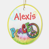 Gepersonaliseerde versierde versiering van de heup keramisch ornament (Links)