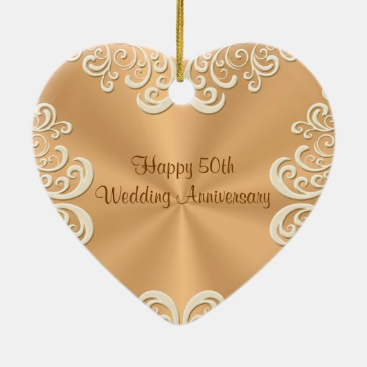 Gepersonaliseerde versierde versiering van het 50s keramisch ornament (Achterkant)