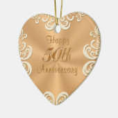 Gepersonaliseerde versierde versiering van het 50s keramisch ornament (Links)