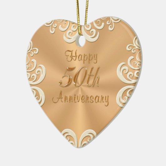 Gepersonaliseerde versierde versiering van het 50s keramisch ornament (Links)