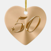 Gepersonaliseerde versierde versiering van het 50s keramisch ornament (Voorkant)