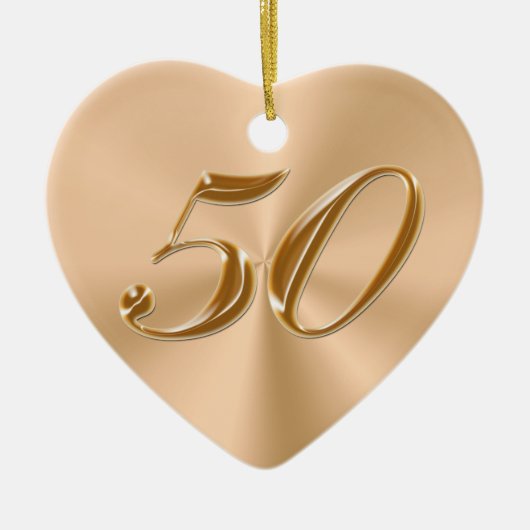 Gepersonaliseerde versierde versiering van het 50s keramisch ornament (Voorkant)