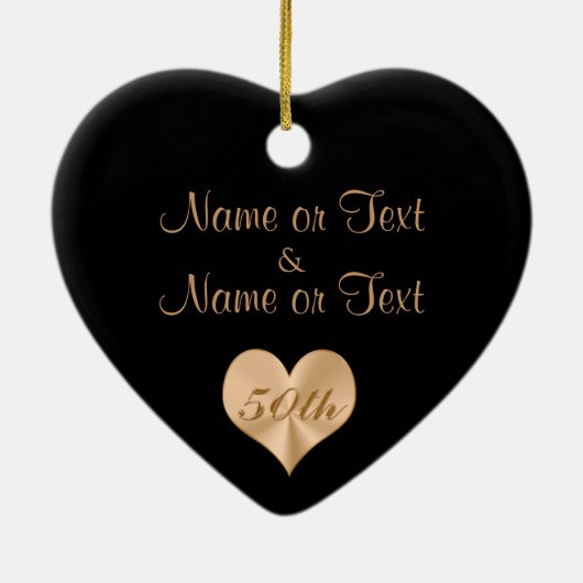 Gepersonaliseerde versierde versiering van het 50s keramisch ornament (Achterkant)