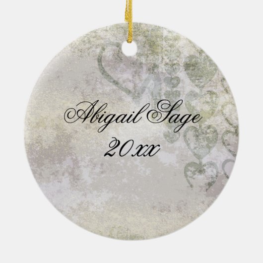 Gepersonaliseerde versierde versiering van het Hor Keramisch Ornament (Achterkant)