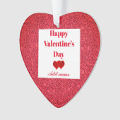 Gepersonaliseerde  versiering van cadeaudagen van  ornament (voorkant)