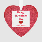 Gepersonaliseerde  versiering van cadeaudagen van  ornament (voorkant)