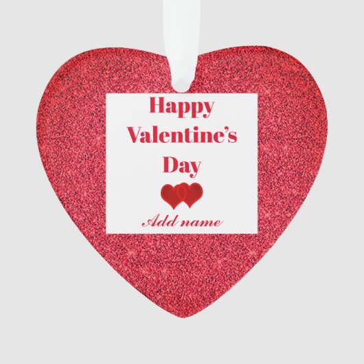 Gepersonaliseerde  versiering van cadeaudagen van  ornament (voorkant)