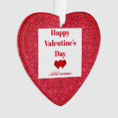 Gepersonaliseerde  versiering van cadeaudagen van  ornament (voorkant)