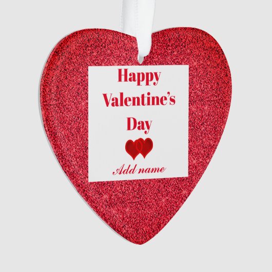 Gepersonaliseerde  versiering van cadeaudagen van  ornament (voorkant)