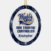 Gepersonaliseerde versiering van de luchtverkeersl keramisch ornament (Rechts)