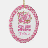 Gepersonaliseerde versiering van het schoolbestuur keramisch ornament (Rechts)