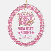 Gepersonaliseerde versiering van het schoolbestuur keramisch ornament (Links)