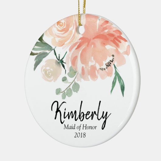 Gepersonaliseerde versiering voor het meisje van d keramisch ornament (Links)