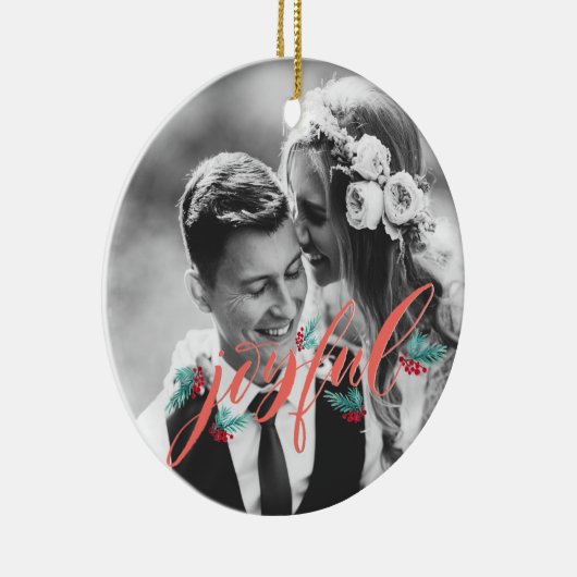 Gepersonaliseerde versiering voor Passen getrouwd Keramisch Ornament (Rechts)