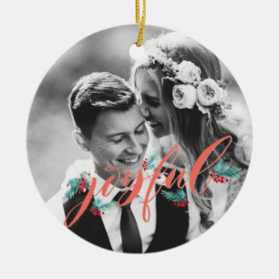 Gepersonaliseerde versiering voor Passen getrouwd Keramisch Ornament