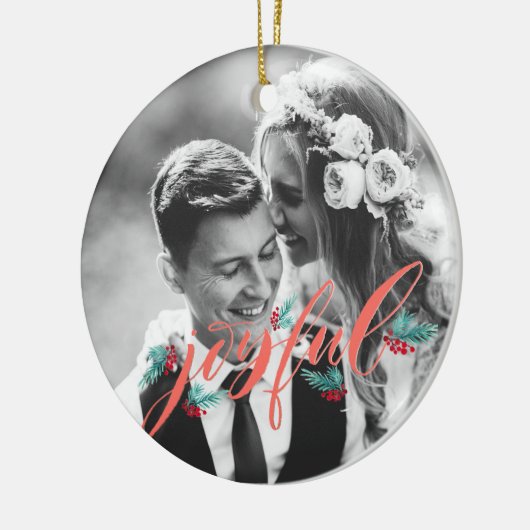 Gepersonaliseerde versiering voor Passen getrouwd Keramisch Ornament (Links)