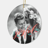 Gepersonaliseerde versiering voor Passen getrouwd Keramisch Ornament (Links)