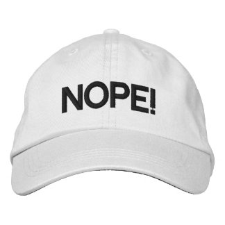 Gepersonaliseerde verstelbare "Nope!" Hat Pet