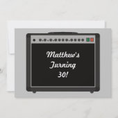 Gepersonaliseerde Versterker Rock and Roll Party Kaart (Voorkant)