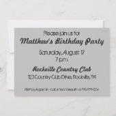 Gepersonaliseerde Versterker Rock and Roll Party Kaart (Achterkant)