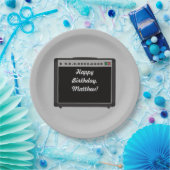 Gepersonaliseerde Versterker Rock and Roll Party Papieren Bordje (Feest)