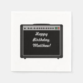 Gepersonaliseerde Versterker Rock and Roll Party Servet