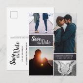 Gepersonaliseerde, Verticale Save the Date Fotocol Aankondigingskaart (Voorkant / Achterkant)