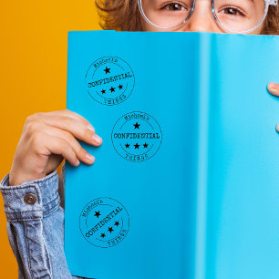 Gepersonaliseerde vertrouwelijke rubberen stempel