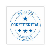 Gepersonaliseerde vertrouwelijke rubberen stempel (Design)