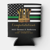 Gepersonaliseerde vervroegde pensionering militair blikjeskoeler (Voorkant)