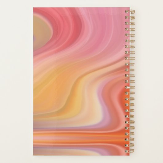 Gepersonaliseerde verzonnen planner (Achterkant)