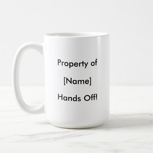 Gepersonaliseerde vet grappige aangepaste tekst koffiemok (Links)